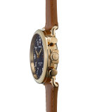 41mm Runwell Chronograph Watch, Dark Brown
