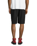 Woven Athletic Shorts, Darkest Black
