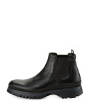 Calf Leather Chelsea Boot, Black