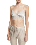 Sleek Silk-Blend Crop Camisole