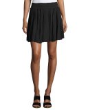 Bridger Smocked Mini Skirt, Black
