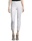 Simone Cropped Skinny Pants, White
