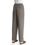 Nobu Drawstring Linen Trousers, Elephant
