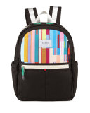 Kane Black & Custom Stripe Backpack