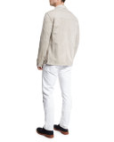 Five-Pocket Slim-Fit Jeans, White