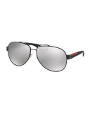 Aviator Sunglasses, Gray