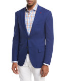Sanita Super 170s Wool Two-Button Sport Jacket, Blue