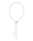 18k White Gold Spaghetti Diamond Necklace