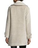 LS FUNNEL CLLR ALPACA COAT