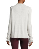 Charley Henley Sweater, Ivory Melange