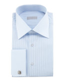 Tonal-Striped French-Cuff Dress Shirt