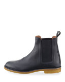 Grained Leather Chelsea Boot
