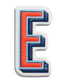 "E" Leather Sticker for Handbag