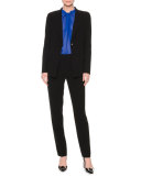 Classic Wool Two-Pocket Jacket, Black