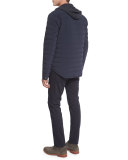 Quilted Shirt-Style Ski Parka, Coastal