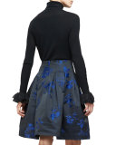 Long-Sleeve Turtleneck Pullover, Black