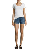 Mid-Rise Denim Boyfriend Cutoff Shorts, Torrington