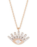 Protect Me 14K Rose Gold & Diamond Evil Eye Necklace
