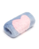 Girls' Faux-Fur Heart Muff