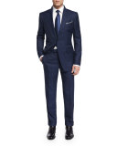 O'Connor Base Plaid Two-Piece Suit, Navy