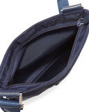 Vela Small Nylon Crossbody Bag, Blue (Baltico)