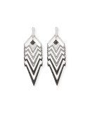 Lady Stardust Graduated Black & White Diamond Earrings