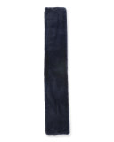 Faux-Fur Pull-Through Scarf, Navy