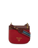 Pionnière Web-Strap Shoulder Bag, Red (Rubino/Granato)