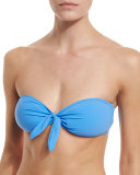 Laurito Bandeau Swim Top, Blue Dusk