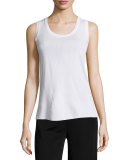 Scoop-Neck Classic Tank, White