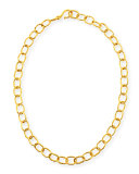 Hammered Oval-Link Chain Necklace, 18"L