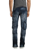 Windsor Skinny Stretch Moto Jeans, Icecap