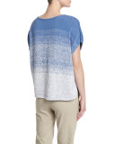Textured Ombre Cocoon Sweater
