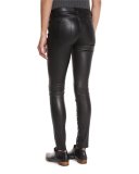 Hyde Studded Leather Skinny Jeans