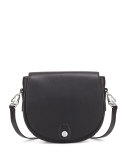 Flight Leather Saddle Bag, Black