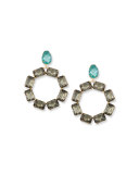 Crystal Wreath Drop Earrings