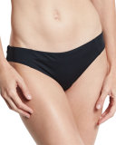 Adriana Solid Hipster Swim Bottom, Black