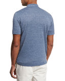 Linen-Cotton Polo Shirt