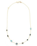 18K Rock Candy Mini Gelato Station Necklace in Midnight Rain, 18"