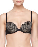 Minoa Beautie Push-Up Bra, Black