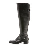 Aspyn Leather Knee Boot, Black
