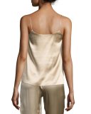 Silk Satin V-Neck Camisole Top