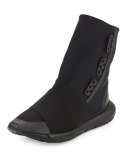 Qasa Men's High-Top Sneaker Boot, Black