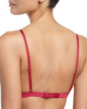Dolce Soft-Cup Lace Bra, Deep Ruby