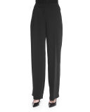 Relaxed Pleated-Front Pants 