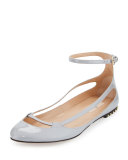 Stardust Babe Patent Ballerina Rockstud Flat