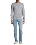 Thin Finn Broken Pale Slim Jeans, Light Blue