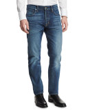 Regular-Fit Selvedge Denim Jeans, Indigo