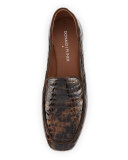 Helene 2 Crocodile-Embossed Loafer