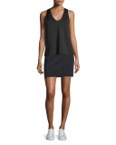 Scuba Mini Skirt, Black